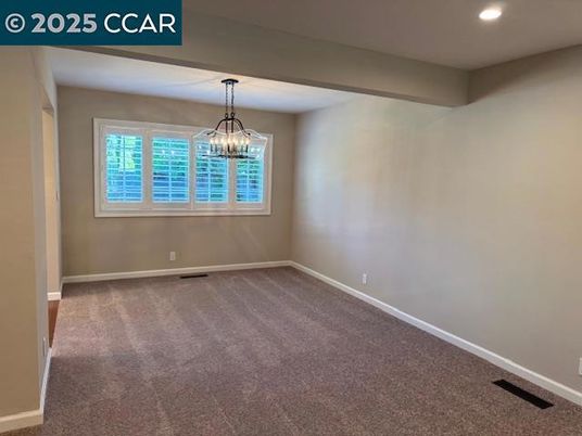 Chandelier, Empty room, Interior, Recessed Lighting