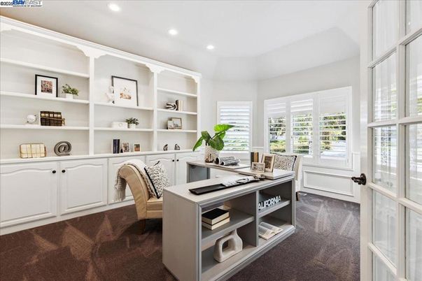 Home Office, Interior, Recessed Lighting