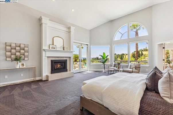 Bedroom, Fireplace, Interior, Recessed Lighting