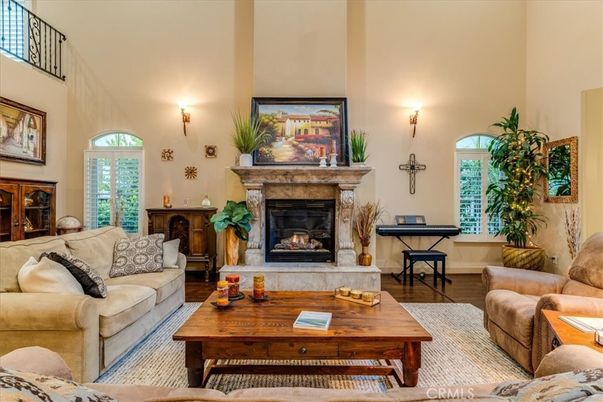 Fireplace, Interior, Living room, Piano, Wood Texture Flooring