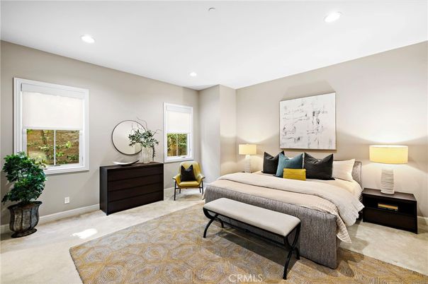 Bedroom, Interior, Recessed Lighting