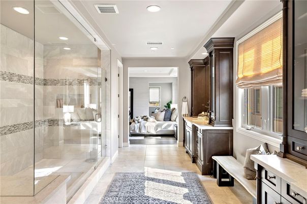 Bathroom, Bedroom, Glass Shower, Interior, Recessed Lighting
