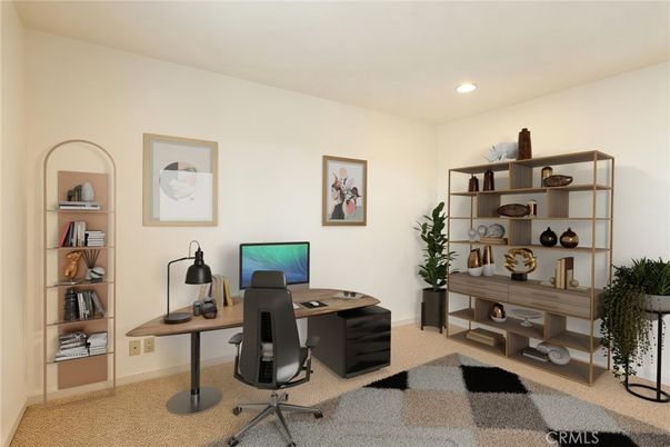 Home Office, Interior, Recessed Lighting