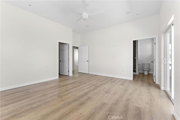 Bathroom, Empty room, Interior, Recessed Lighting, Wood Texture Flooring