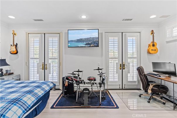 Bedroom, Fitness Equipment, Home Office, Interior, Recessed Lighting