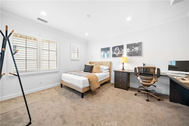 Bedroom, Home Office, Interior, Recessed Lighting