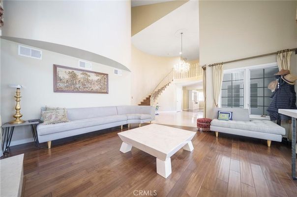 Chandelier, Interior, Living room, Wood Texture Flooring