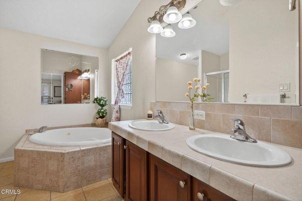 Bathroom, Dual Sink Vanities, Interior, Tile Countertops