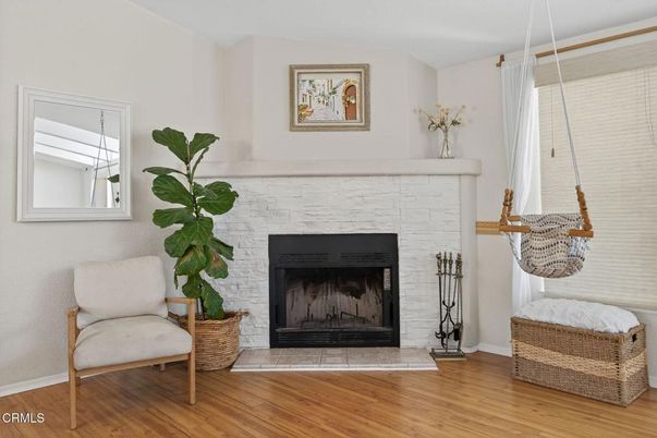 Fireplace, Interior, Wood Texture Flooring