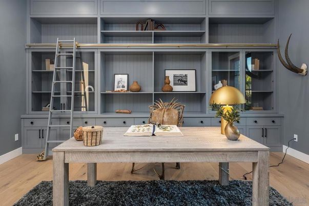 Home Office, Interior, Wood Texture Flooring
