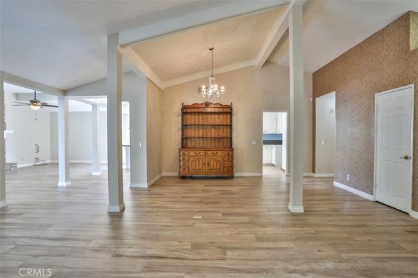 Chandelier, Empty room, Interior, Wood Texture Flooring