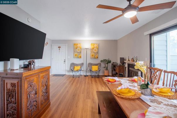 Dining room, Interior, Wood Texture Flooring