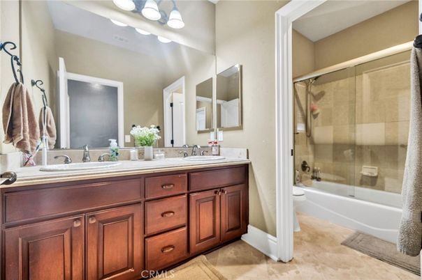 Bathroom, Dual Sink Vanities, Glass Shower, Interior