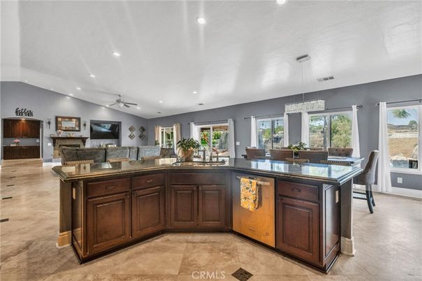 Dining room, Interior, Kitchen, Pendant Lights, Recessed Lighting