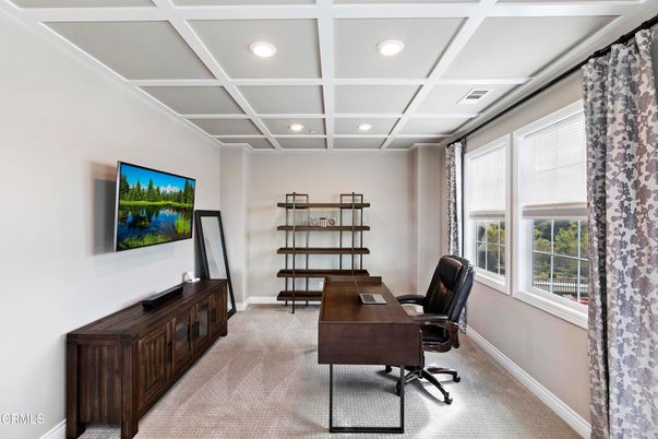 Home Office, Interior, Recessed Lighting