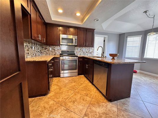 Interior, Kitchen, Pendant Lights, Recessed Lighting, Stainless Steel Appliances