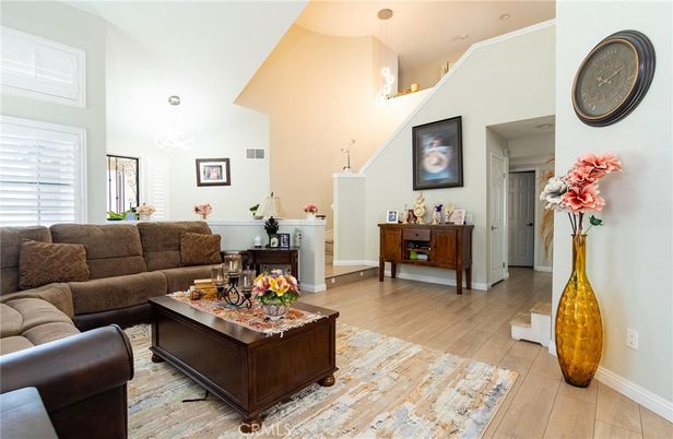 Fireplace, Interior, Living room, Pendant Lights, Wood Texture Flooring