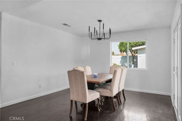Chandelier, Dining room, Interior, Pendant Lights, Wood Texture Flooring