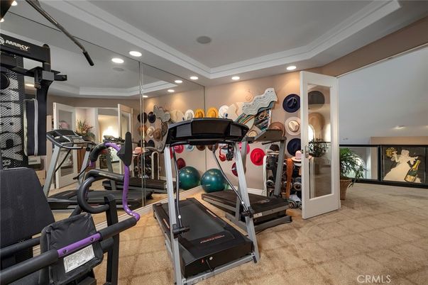 Fitness Equipment, Interior, Recessed Lighting
