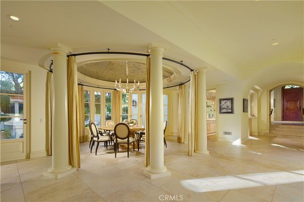 Chandelier, Dining room, Interior, Recessed Lighting
