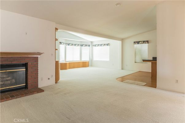 Empty room, Fireplace, Interior