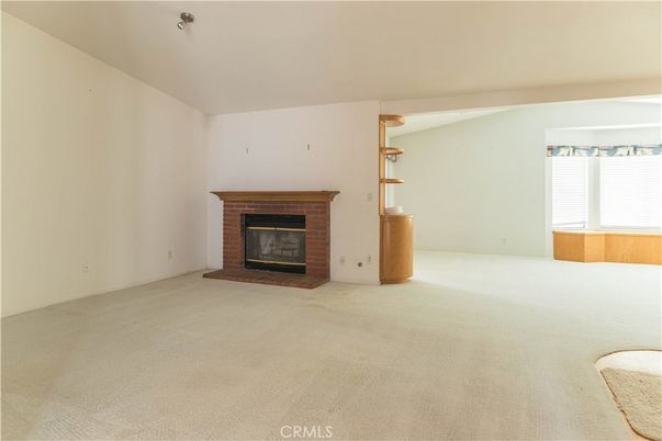 Empty room, Fireplace, Interior