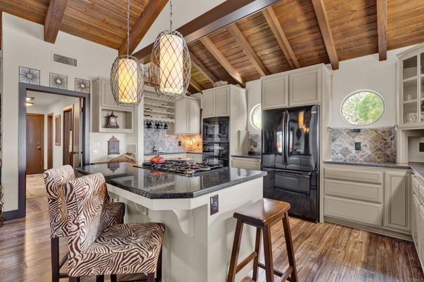 Interior, Kitchen, Pendant Lights, Wooden Beams, Wooden Ceilings, Wood Texture Flooring