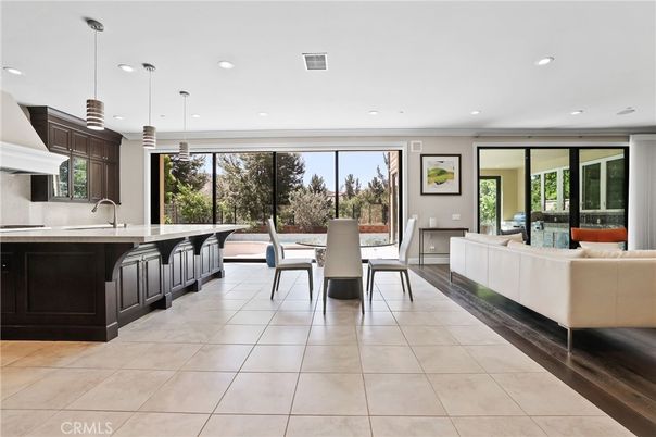 Dining room, Interior, Kitchen, Living room, Pendant Lights, Recessed Lighting