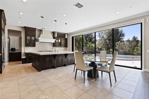 Dining room, Interior, Kitchen, Pendant Lights, Recessed Lighting