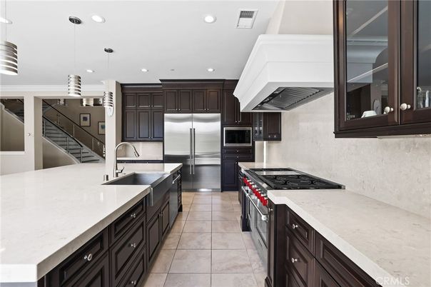 Interior, Kitchen, Pendant Lights, Recessed Lighting, Stainless Steel Appliances