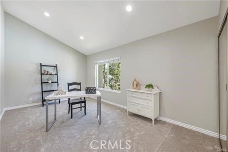 Home Office, Interior, Recessed Lighting