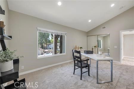 Home Office, Interior, Recessed Lighting
