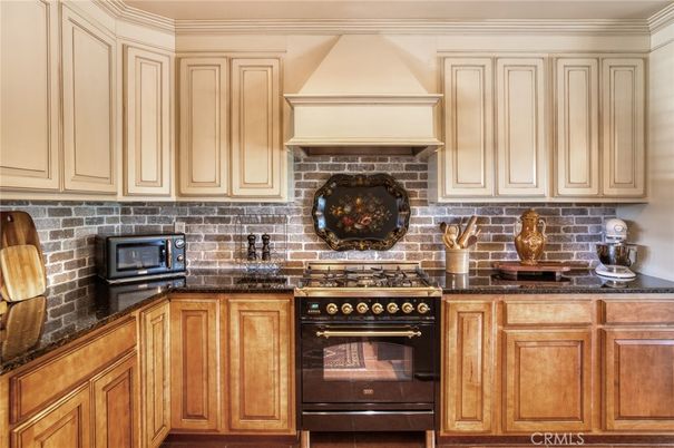 Interior, Kitchen, Stainless Steel Appliances, Stone Walls