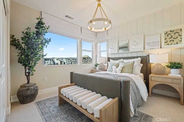 Bedroom, Interior, Pendant Lights