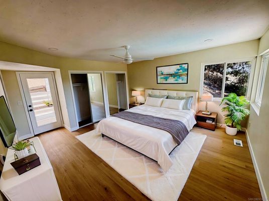 Bedroom, Interior, Wood Texture Flooring