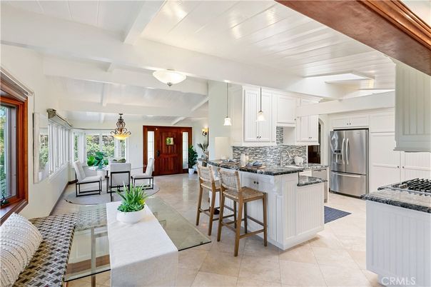 Interior, Kitchen, Living room, Pendant Lights, Stainless Steel Appliances