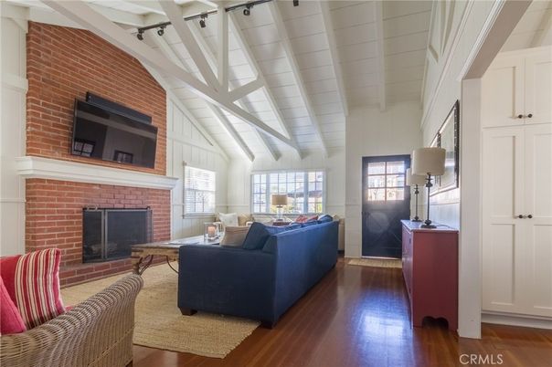 Fireplace, Interior, Living room, Stone Walls, Wood Texture Flooring