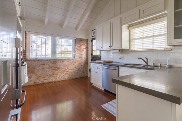 Interior, Kitchen, Wood Texture Flooring