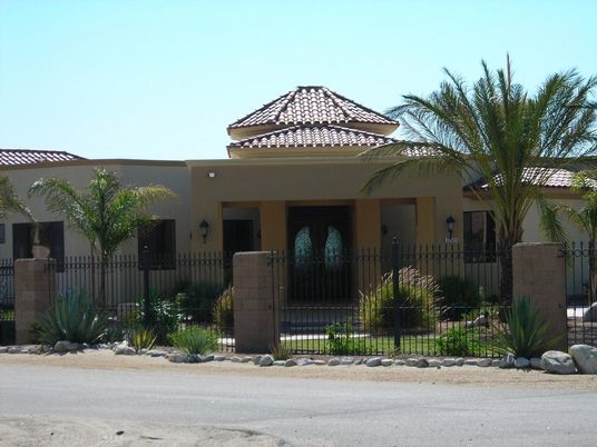 Exterior, Facade, Mediterranean
