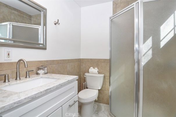 Bathroom, Glass Shower, Interior, Marble