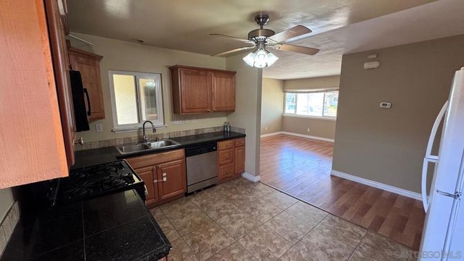 Interior, Kitchen, Wood Texture Flooring