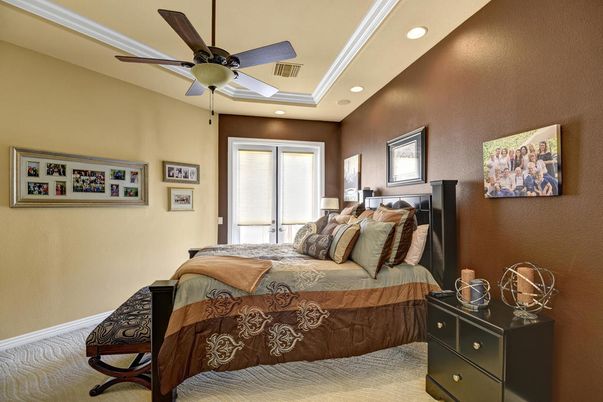 Bedroom, Interior, Recessed Lighting