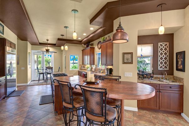 Dining room, Interior, Kitchen, Pendant Lights, Recessed Lighting
