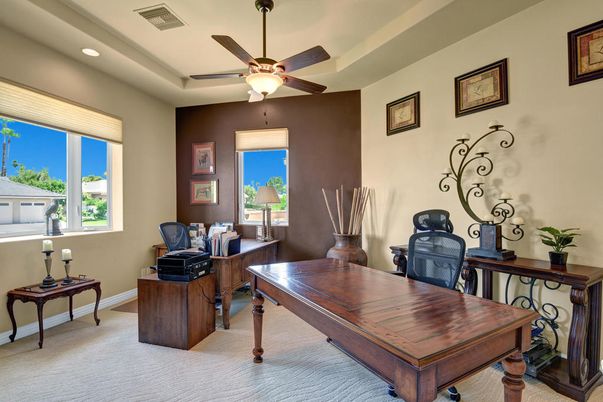 Home Office, Interior, Recessed Lighting