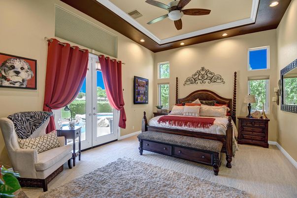 Bedroom, Interior, Recessed Lighting