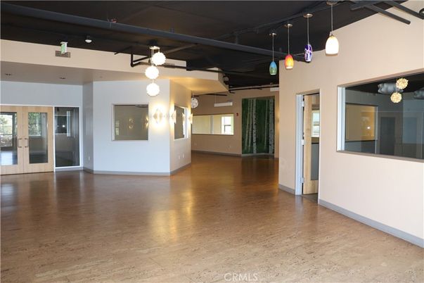 Empty room, Interior, Pendant Lights, Wood Texture Flooring