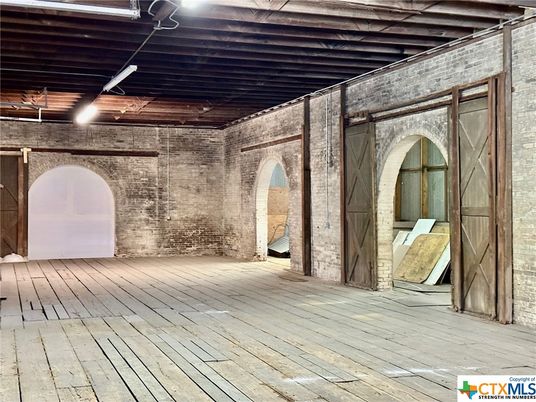 Interior, Stone Walls, Wood Texture Flooring
