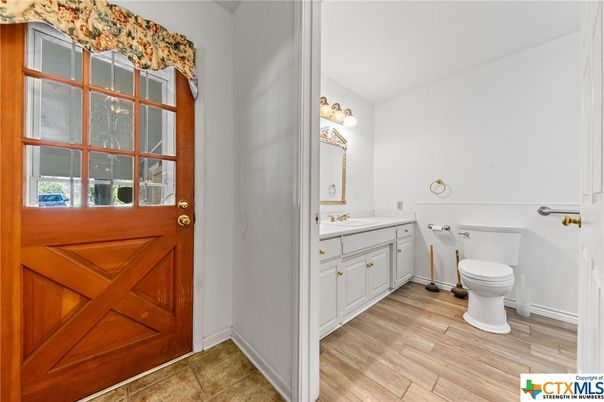 Bathroom, Interior, Wood Texture Flooring