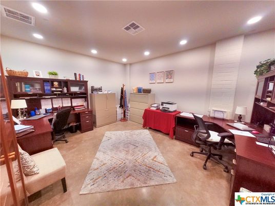 Home Office, Interior, Recessed Lighting