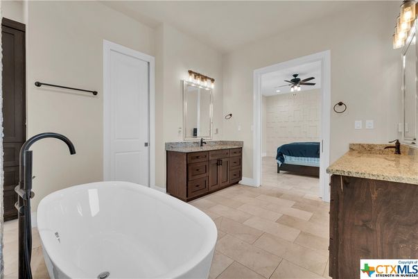 Bathroom, Dual Sink Vanities, Free Standing Baths, Interior